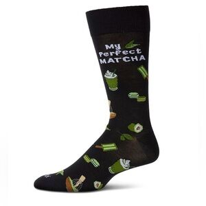 Matcha Crew Sock My Perfect Matcha Men’s Sz 9 - 11 New Novelty Fathers Day gift